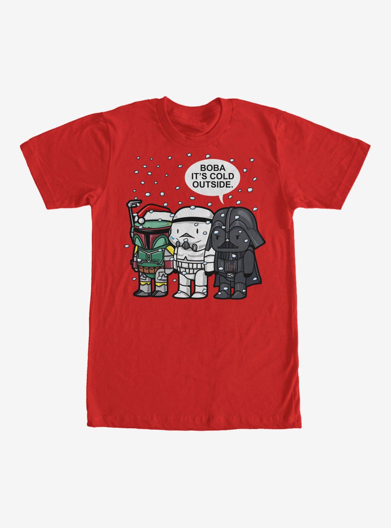 Star Wars Christmas Boba Its Cold Outside TShirt T-Shirt | Seasonal Must-Have | Great For Christmas Season