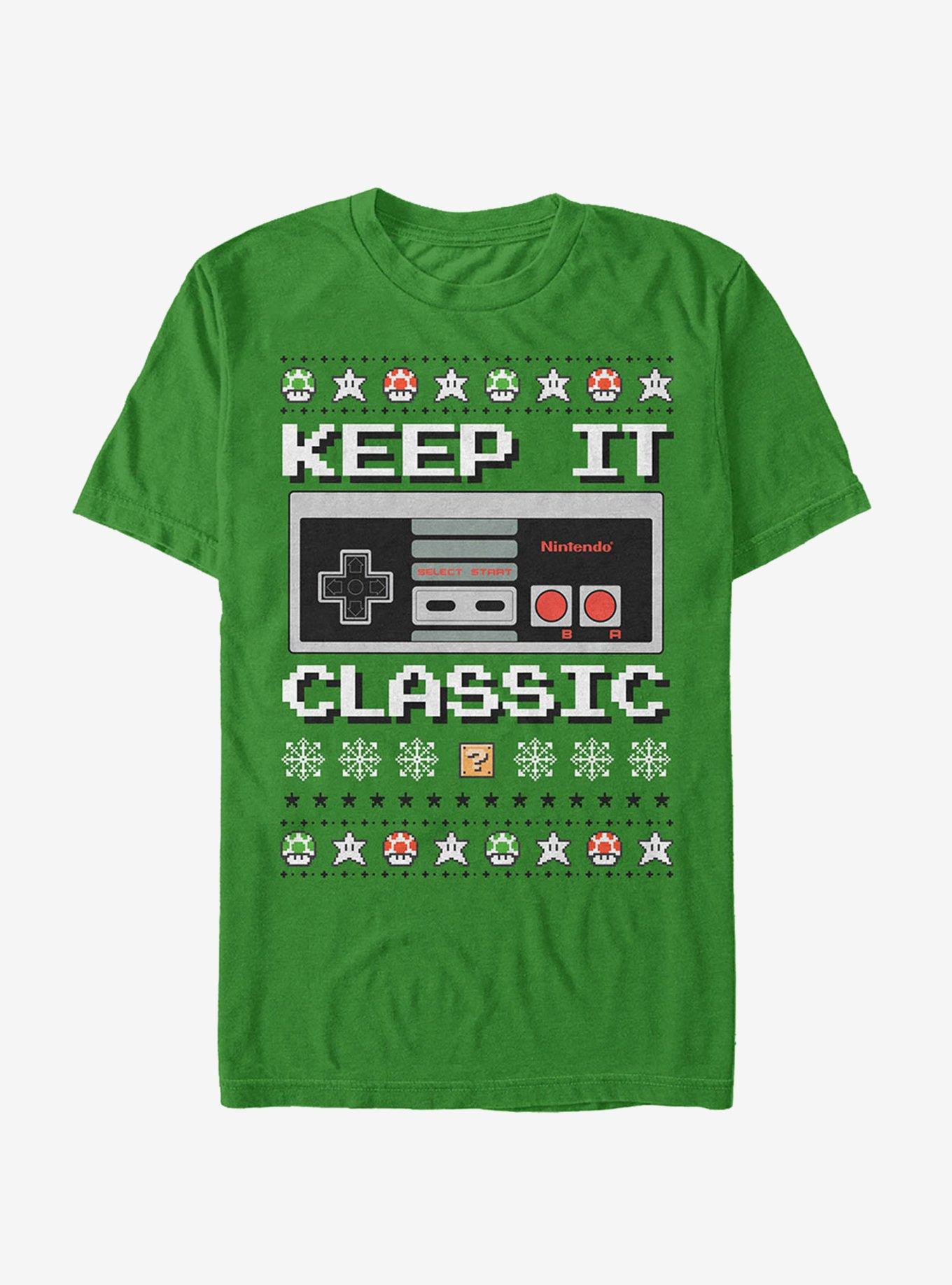 Nintendo Ugly Christmas Sweater NES Classic Controller TShirt T-Shirt | Premium Graphic | Trending Festive Apparel