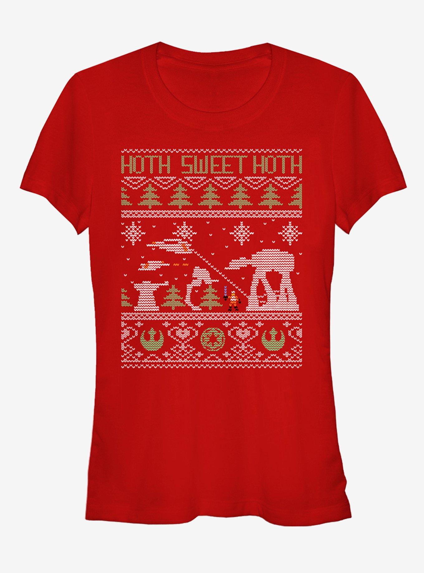 Star Wars Hoth Sweet Hoth Ugly Christmas Sweater Girls T-shirt | Trendy Graphic Tee | Casual Unisex T-shirt