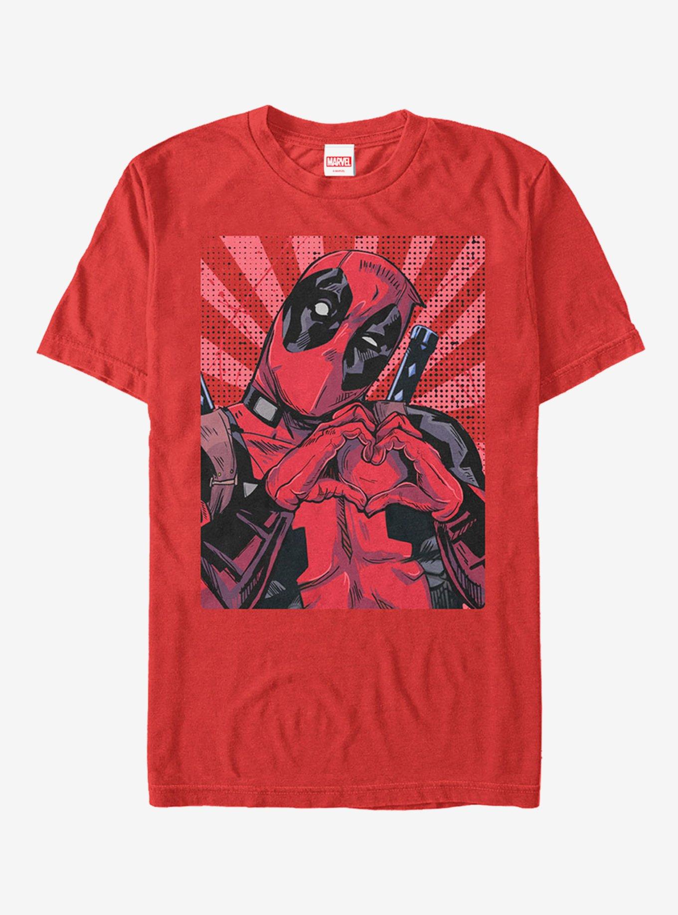 Marvel Deadpool Heart You T-shirt | Trendy Graphic Tee | Casual Unisex T-shirt