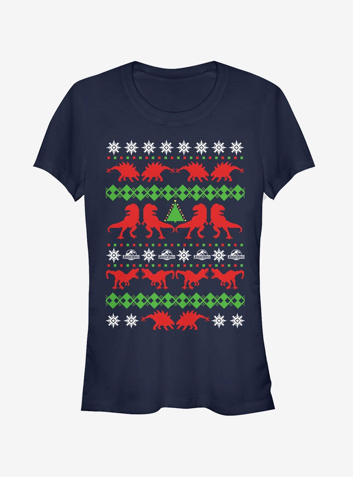 T Rex Ugly Christmas Sweater Girls TShirt T-Shirt | Cute Festive Style | Limited Christmas Style
