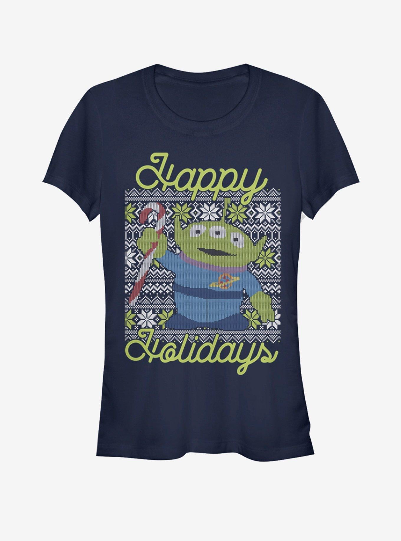 Disney Pixar Toy Story Alien Christmas Girls T-Shirt T-Shirt – Vintage Style Artwork | High Demand Item