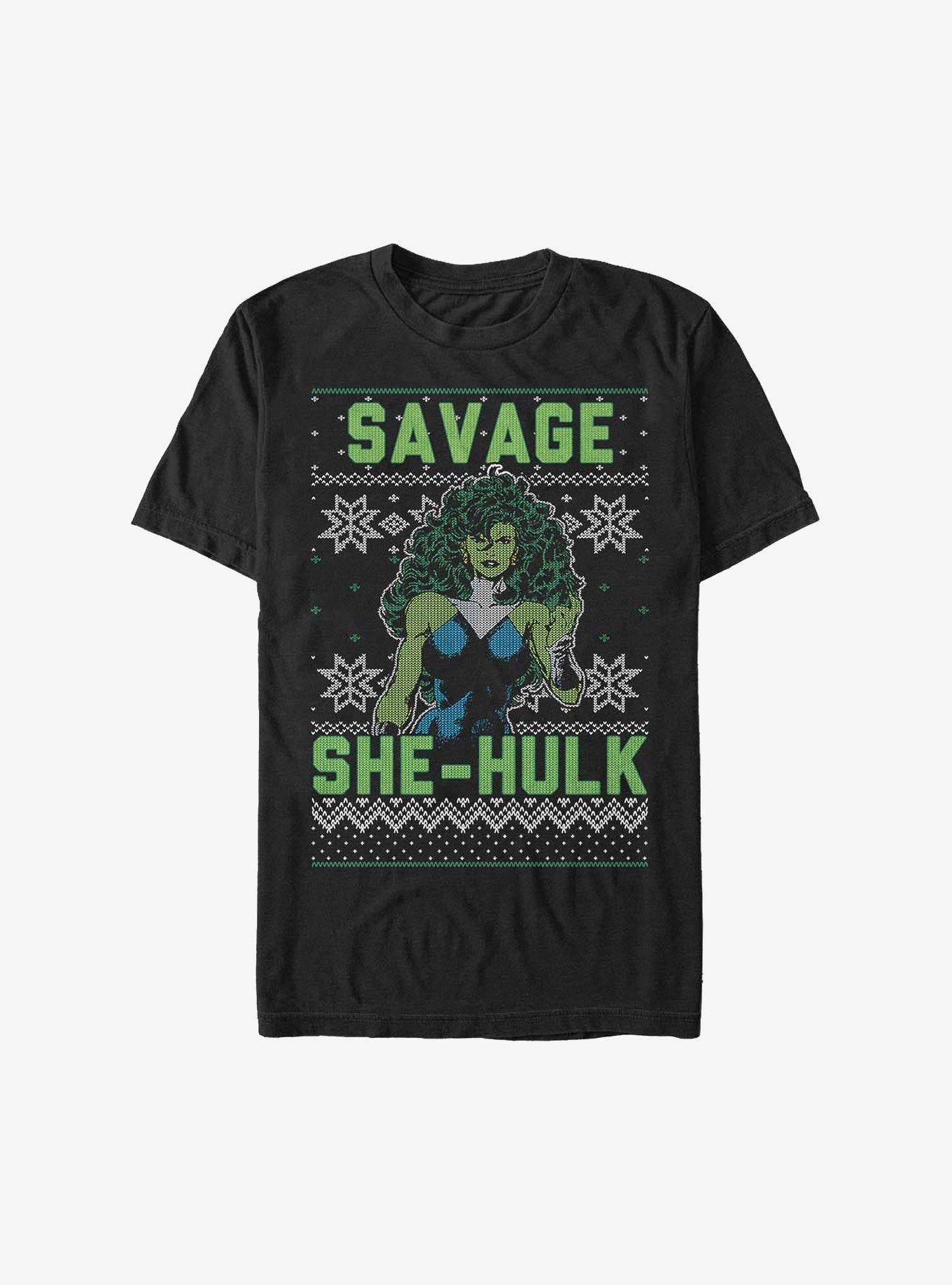 Marvel She Hulk Christmas Pattern Sweater T-Shirt T-Shirt – Premium Quality Print | High Demand Item