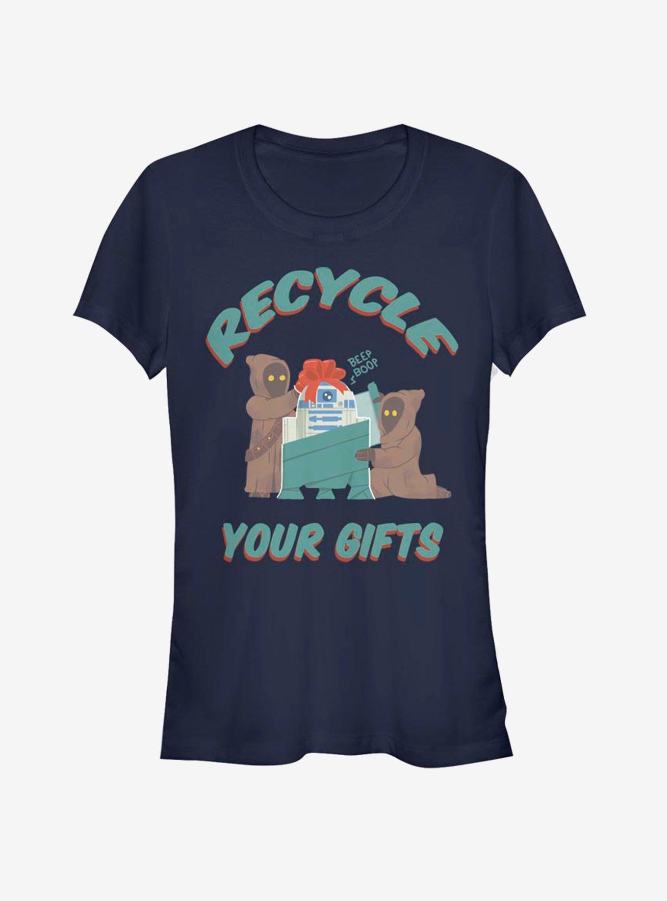 Star Wars Jawa Recycle Gifts Christmas Girls TShirt T-Shirt | Premium Graphic | Trending Festive Apparel