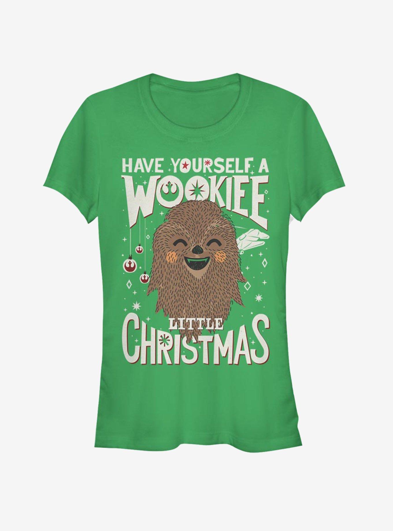 Star Wars Chewbacca Wookiee Little Christmas Girls TShirt T-Shirt | Holiday Edition | Perfect Holiday Gift