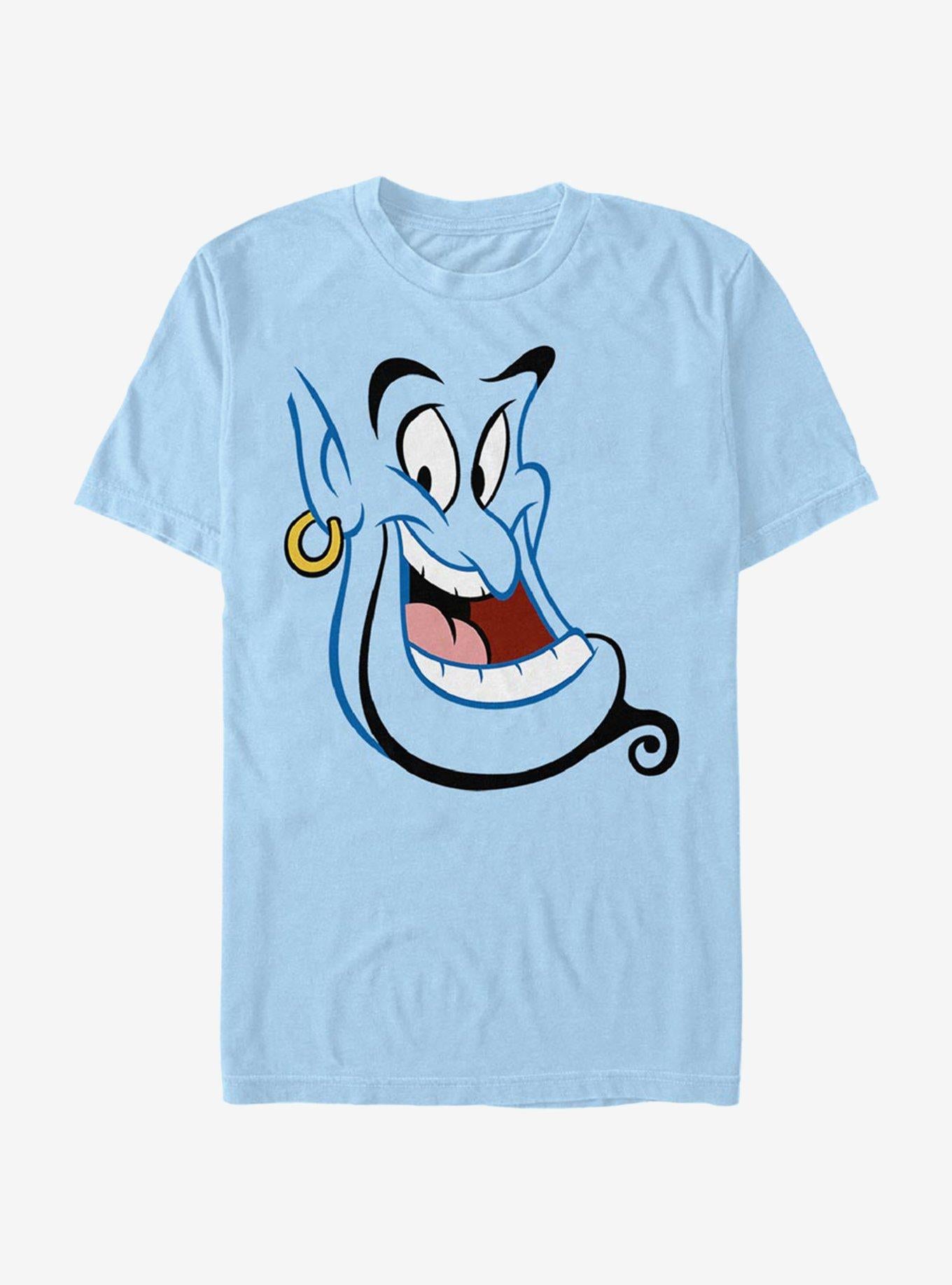 Disney Aladdin Genie Face T-Shirt T-Shirt – High Detail Graphic | Trending Now