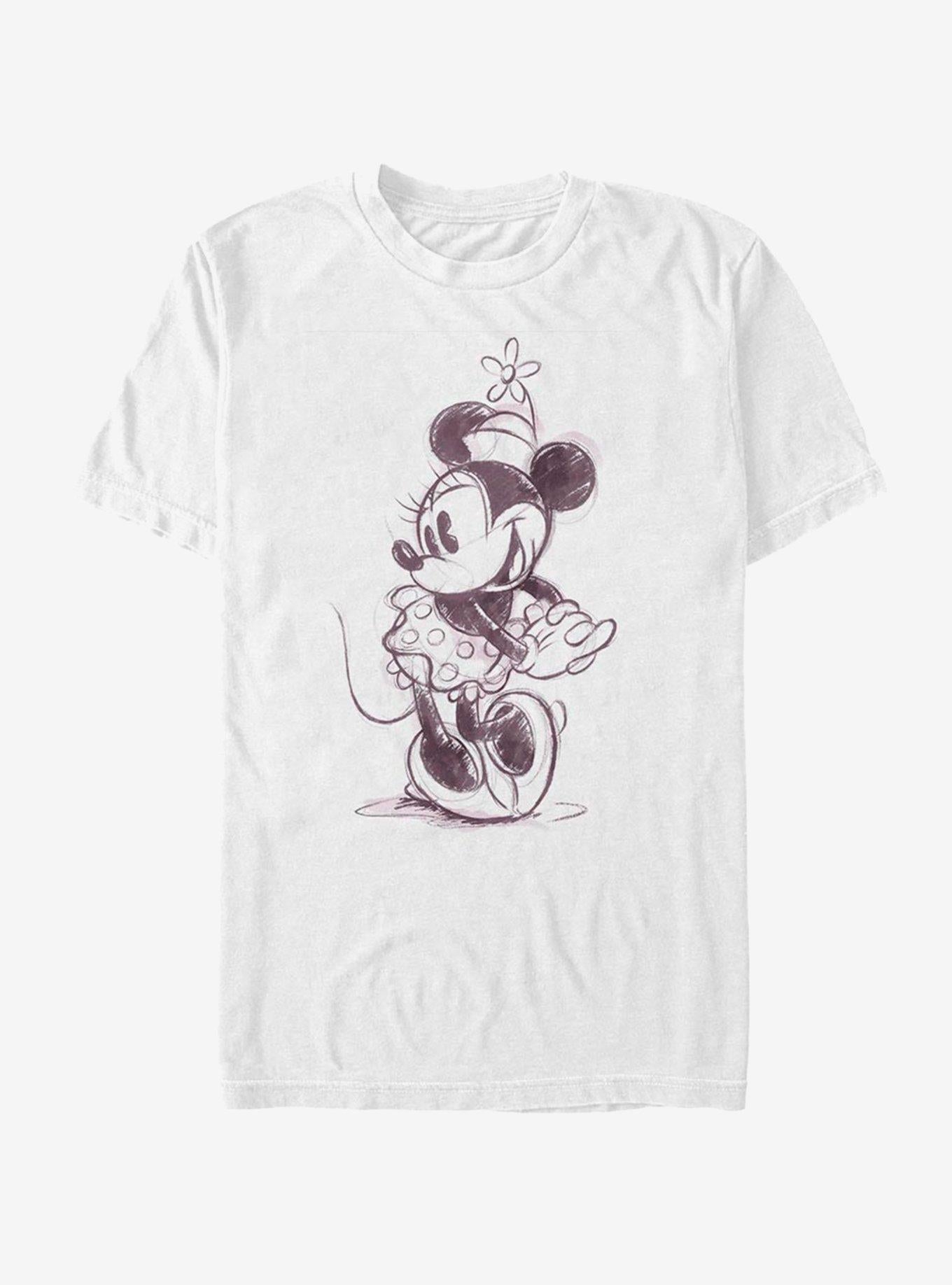 Disney Minnie Mouse Sketch Minnie TShirt T-Shirt | Premium Graphic | Perfect For Daily Wear