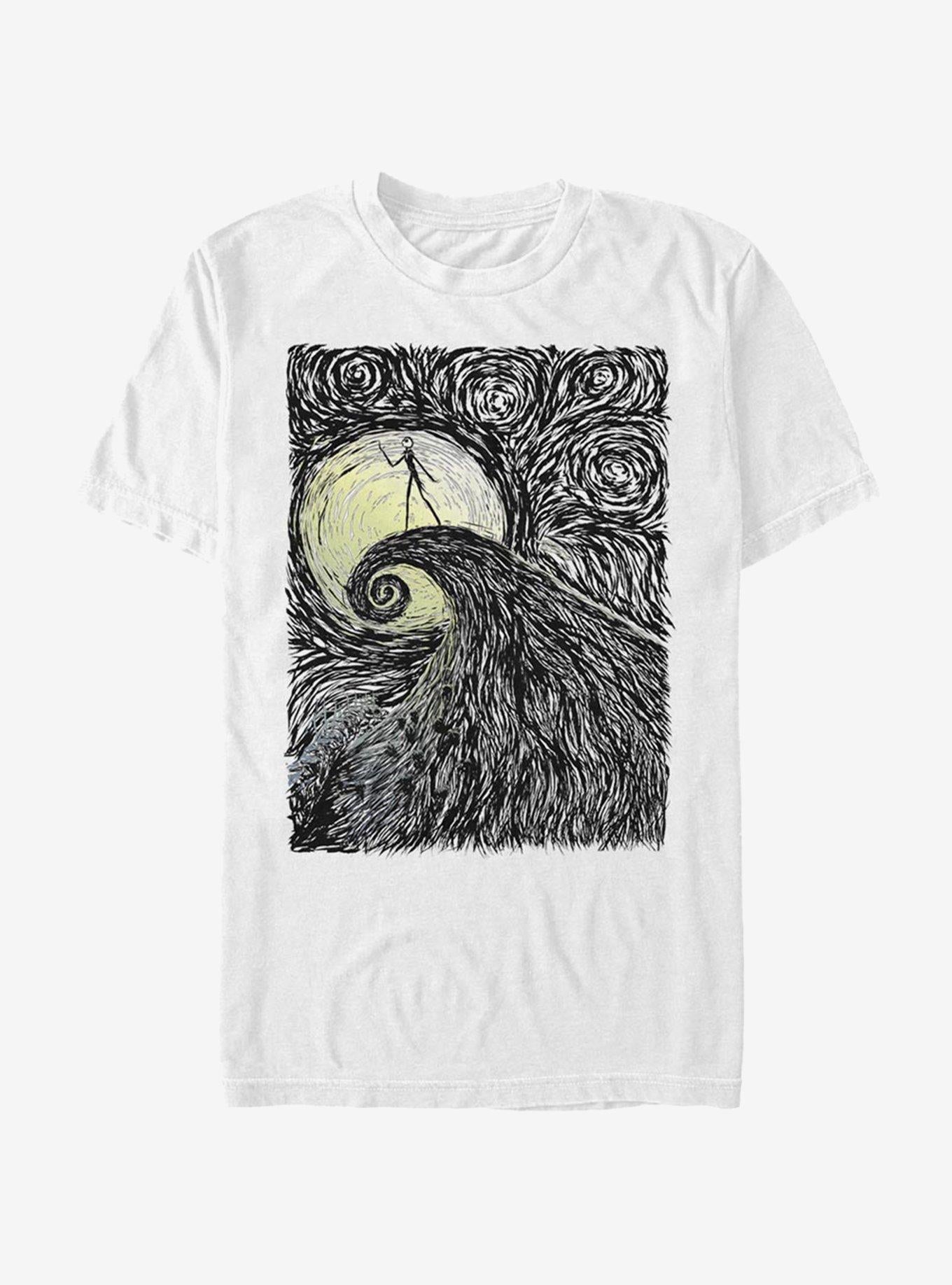 The Nightmare Before Christmas Spiral Hill TShirt T-Shirt | Top Trending Graphic | Perfect For Daily Wear