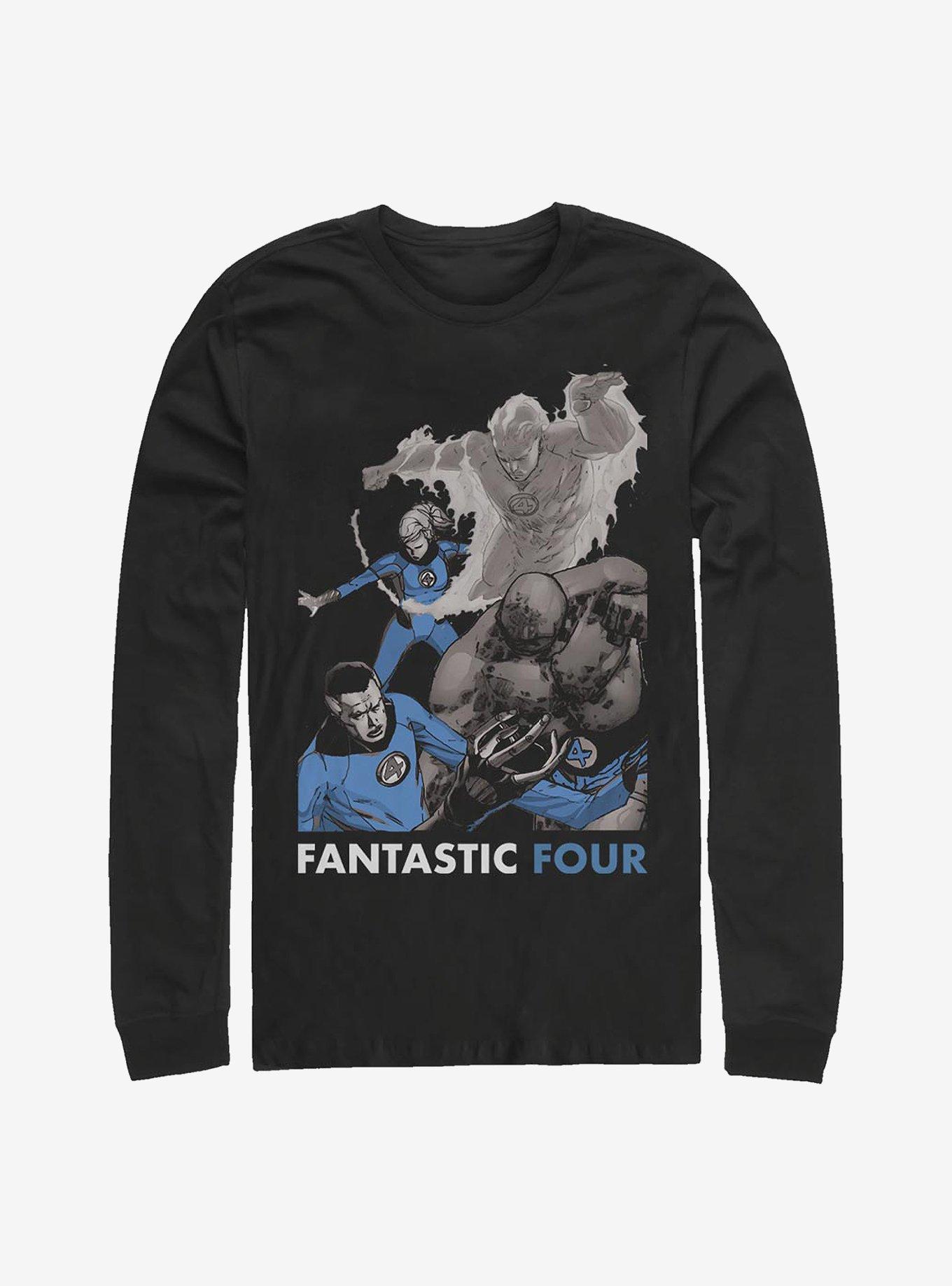 Marvel Fantastic Four The Four Long-Sleeve T-Shirt T-Shirt – Unique Character Design | Great Gift for Fans