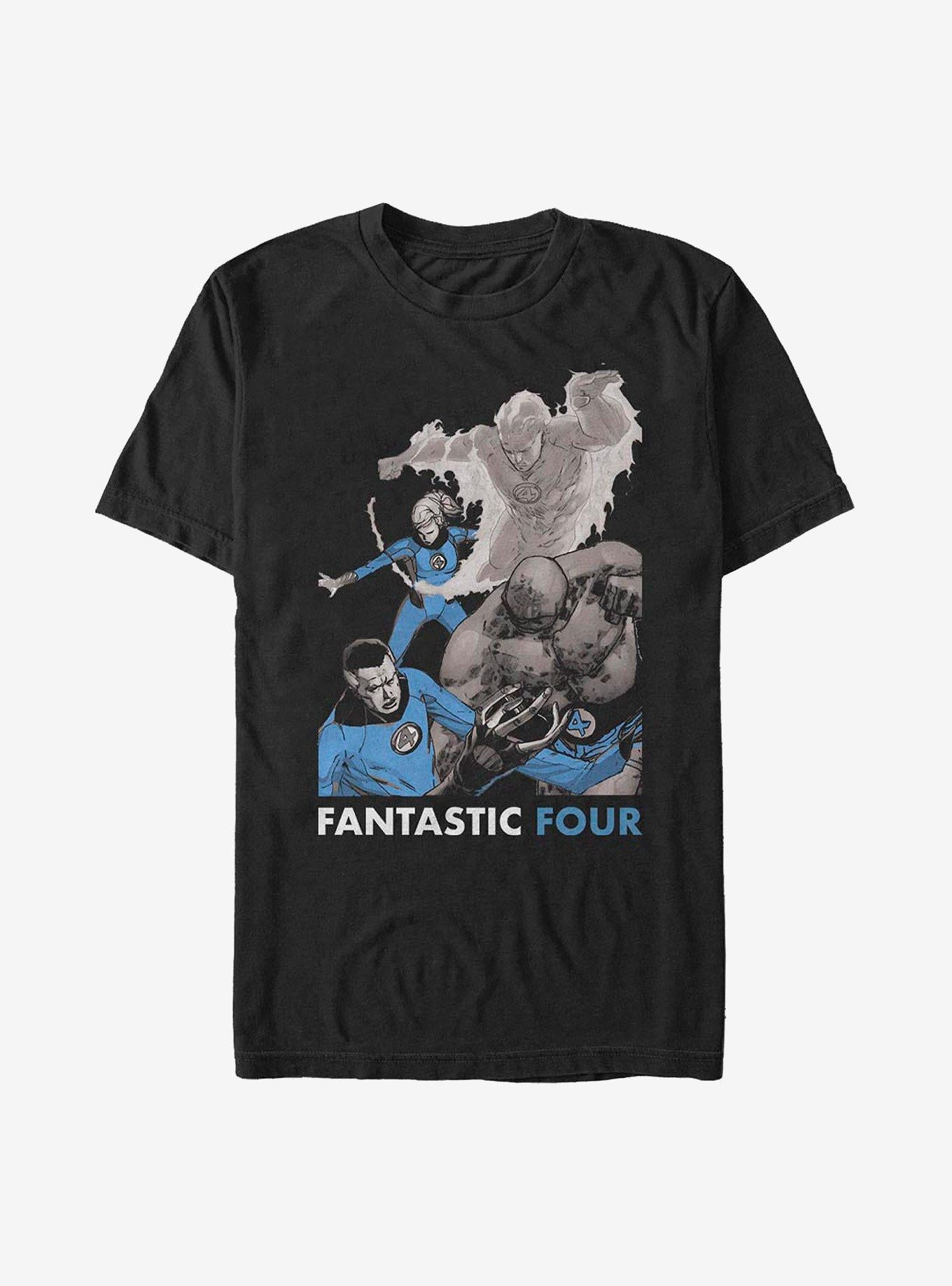 Marvel Fantastic Four The Four T-Shirt T-Shirt – High Detail Graphic | Perfect for Daily Wear