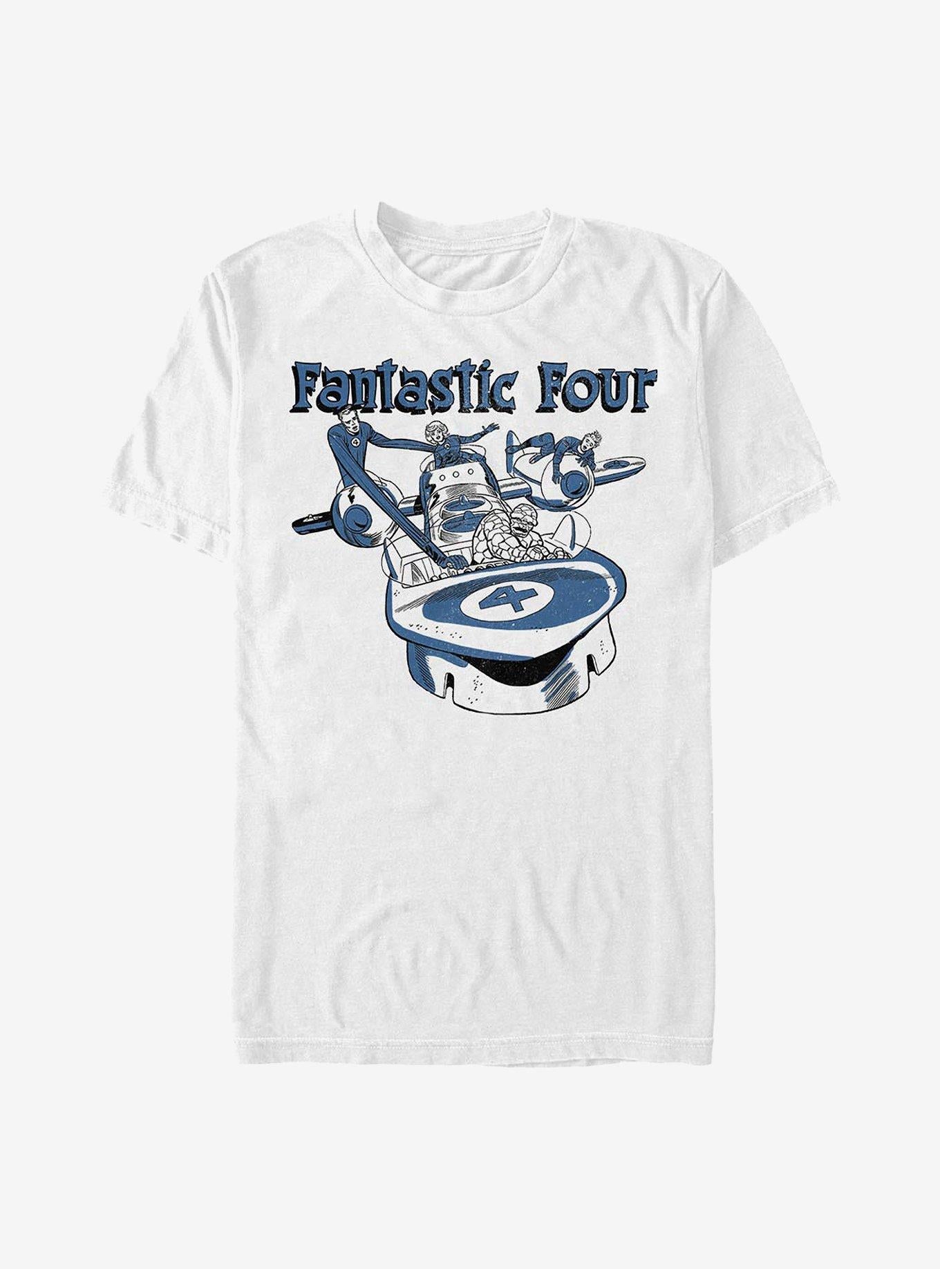 Marvel Fantastic Four Classic Four T-Shirt T-Shirt – Vintage Style Artwork | Perfect for Daily Wear