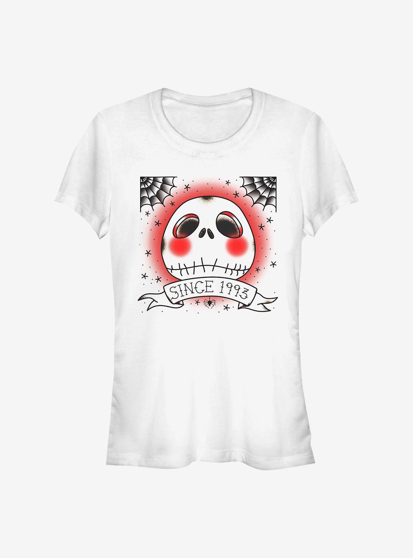 Disney The Nightmare Before Christmas Tattoo Town Girls TShirt T-Shirt | Cute Festive Style | Perfect Holiday Gift