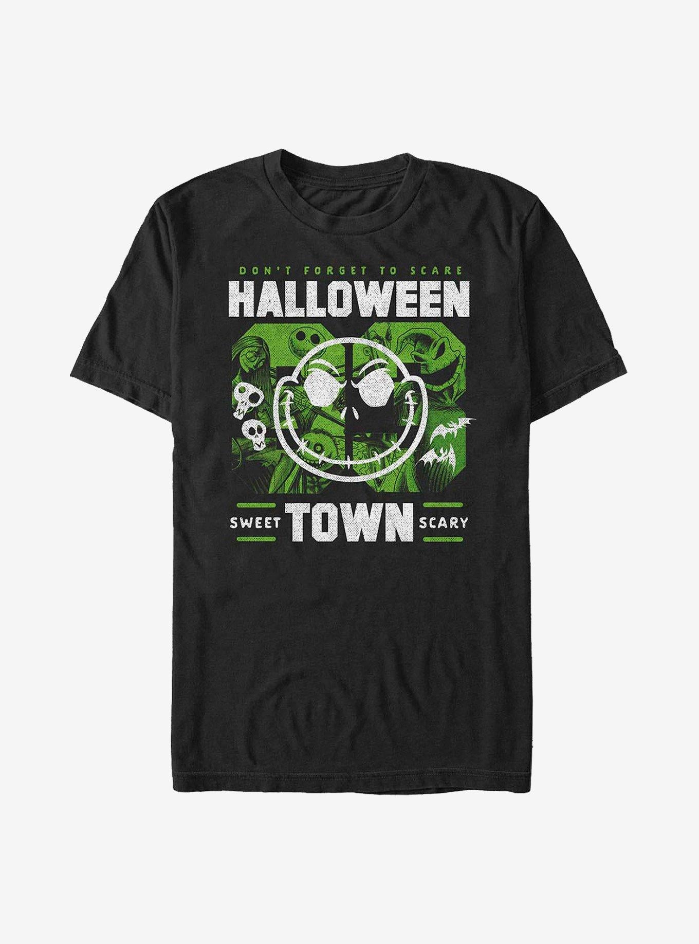 The Nightmare Before Christmas Halloweentown Collage TShirt T-Shirt | Holiday Edition | Trending Festive Apparel