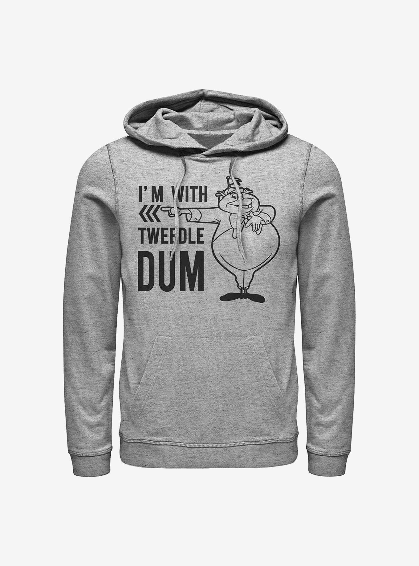 Disney Alice In Wonderland I'm With Tweedle Dum Hoodie