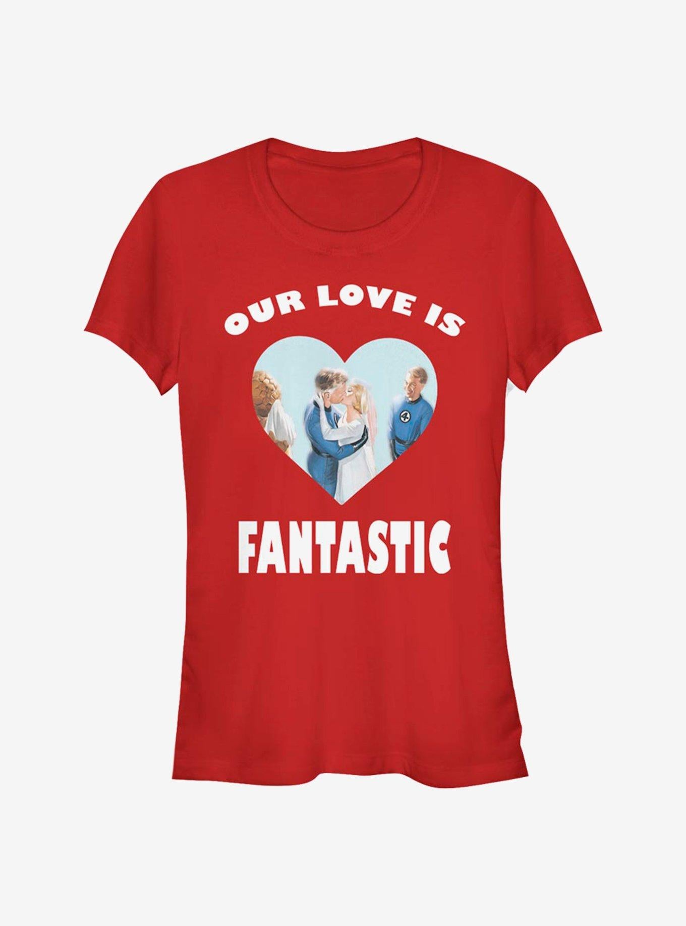 Marvel Fantastic Four Fantastic Love Girls T-Shirt T-Shirt – Official Fan Merchandise | Perfect for Daily Wear