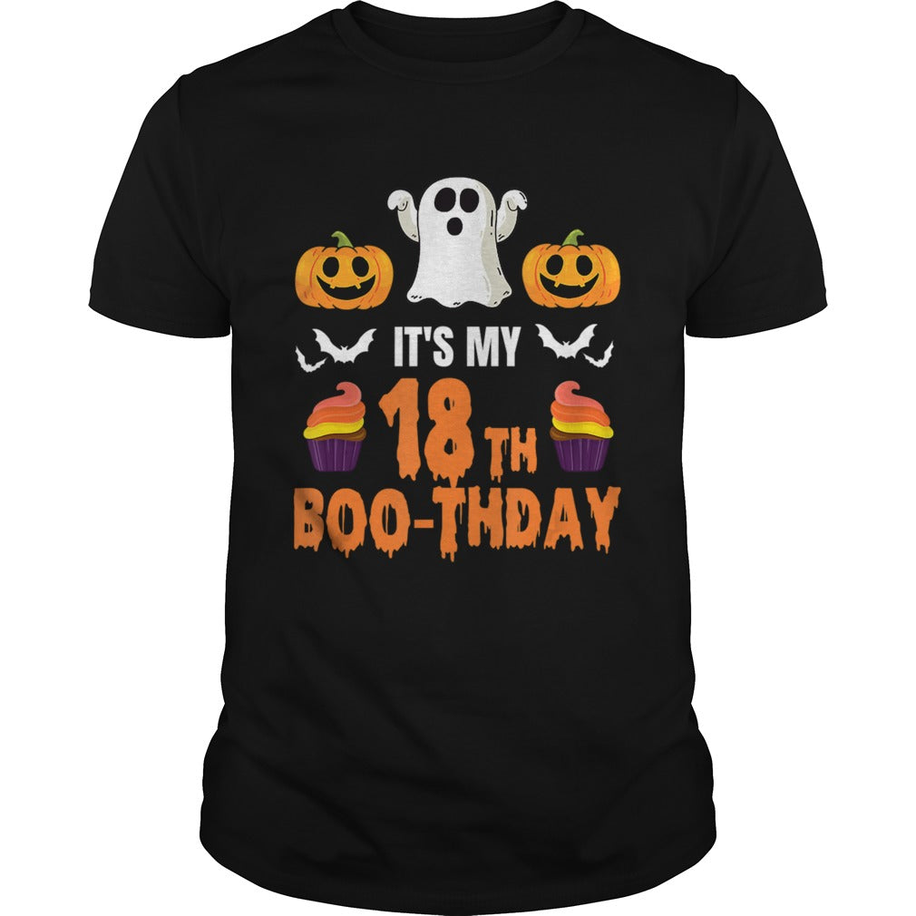 Halloween 18th Birthday Boo thday T Shirt