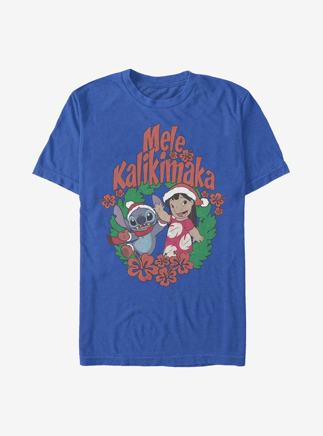 Disney Lilo Stitch Mele Kalikimaka Stitch TShirt T-Shirt | Cute Festive Style | Limited Christmas Style