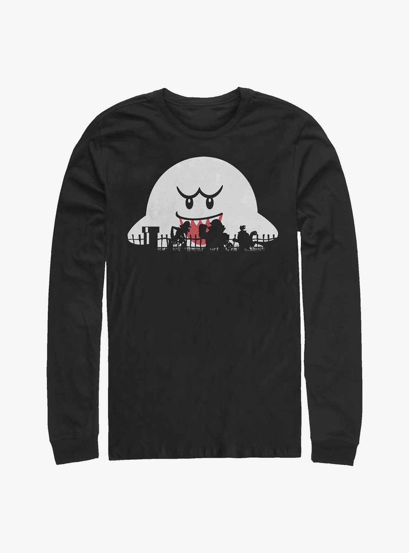 Nintendo Mario Halloween Silhouettes Long-Sleeve T-Shirt