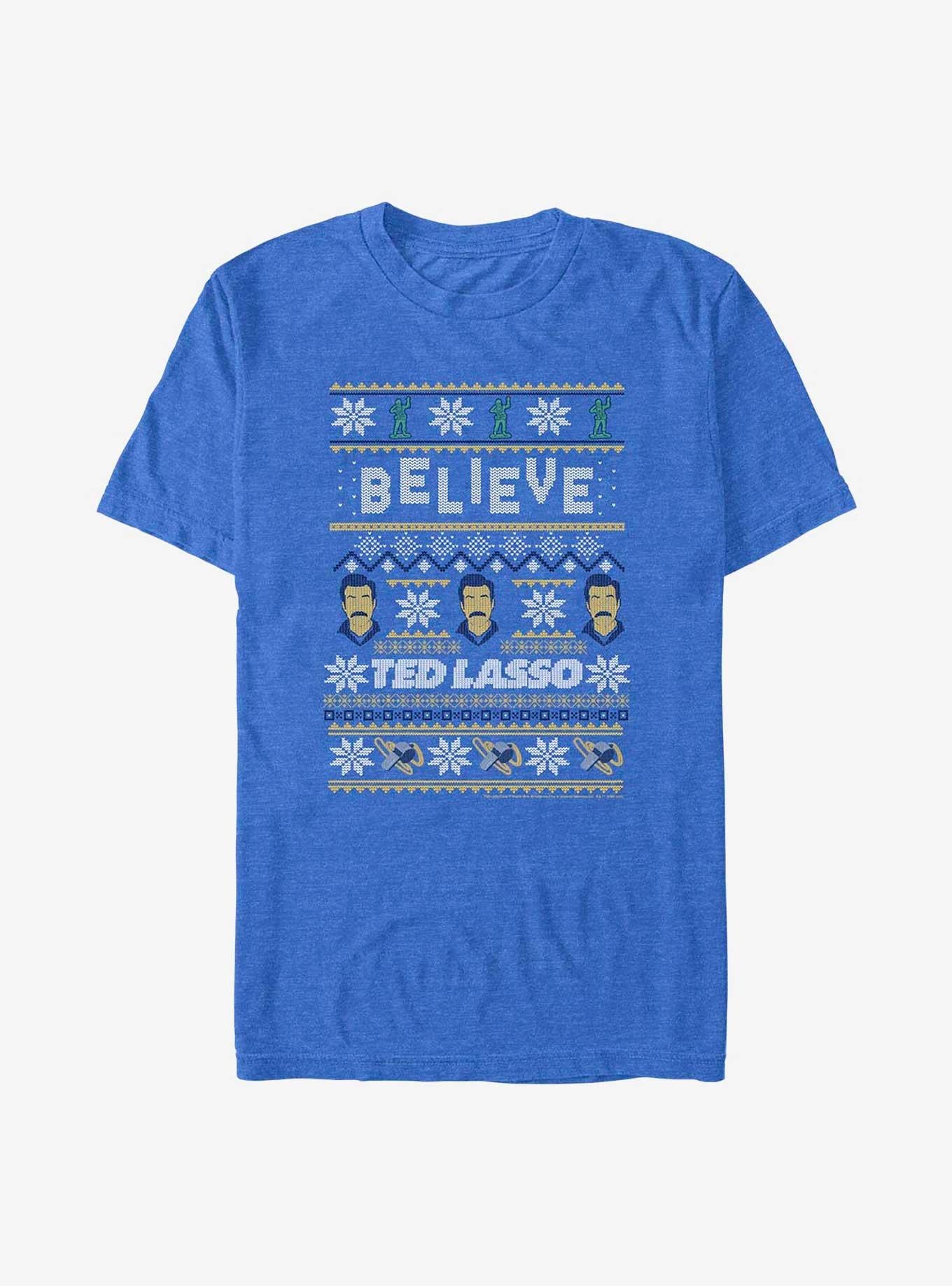 Ted Lasso Believe Ugly Sweater T-shirt | Trendy Graphic Tee | Casual Unisex T-shirt