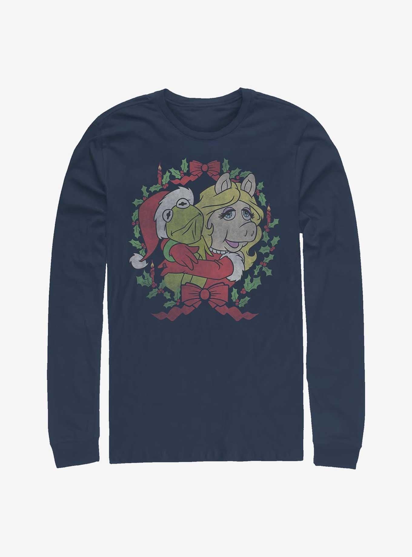 Disney The Muppets Kermy And Piggy Christmas LongSleeve TShirt T-Shirt | Premium Graphic | Trending Festive Apparel