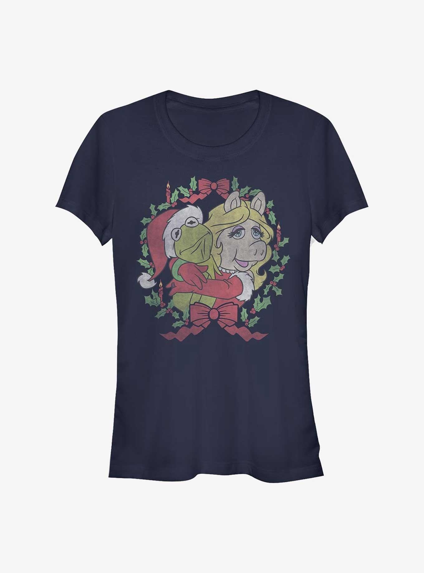 Disney The Muppets Kermy And Piggy Christmas Christmas Girls TShirt T-Shirt | Vintage Christmas Look | Perfect Holiday Gift