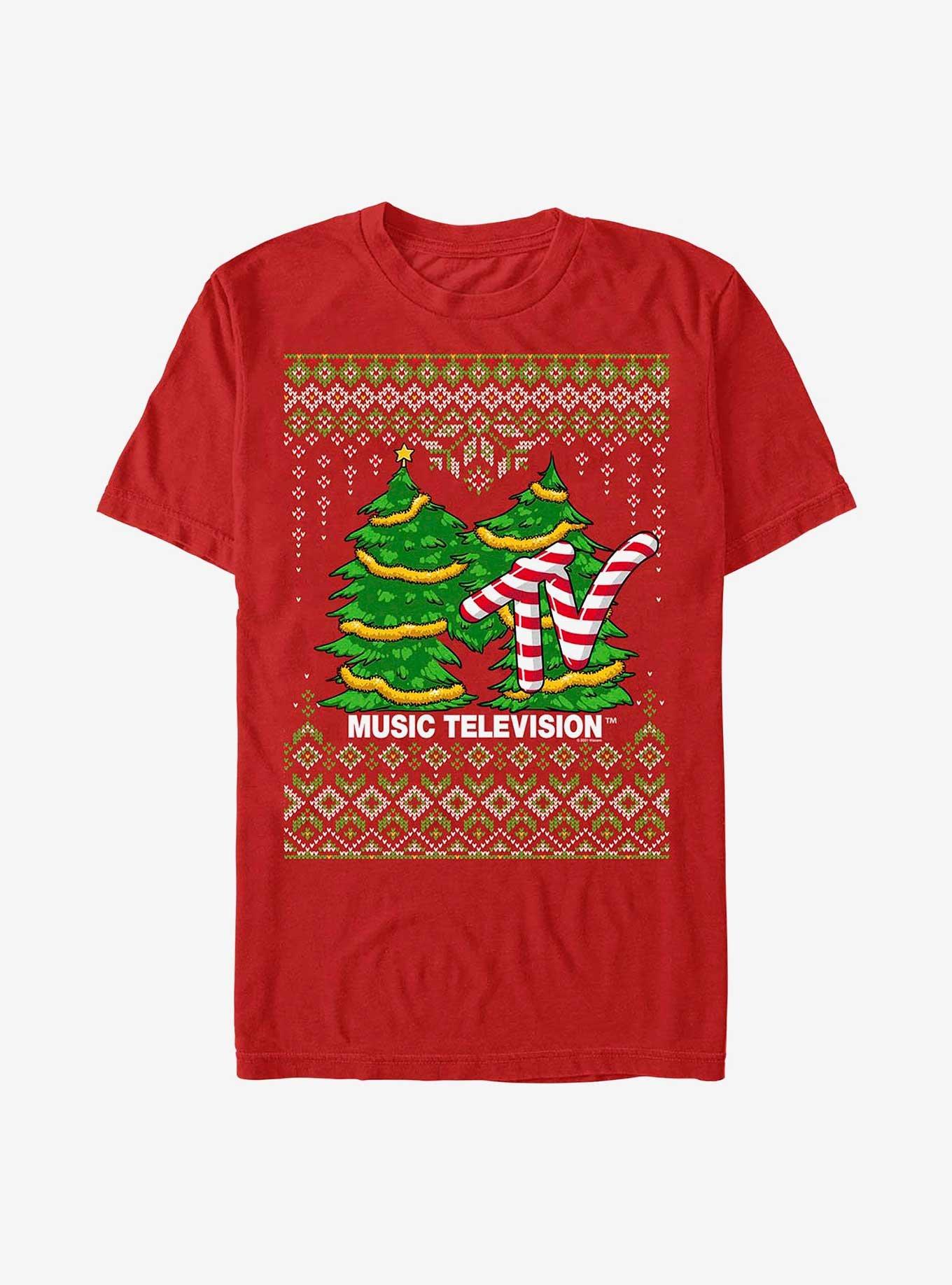 Mtv Ugly Holiday Tree T-shirt | Trendy Graphic Tee | Casual Unisex T-shirt