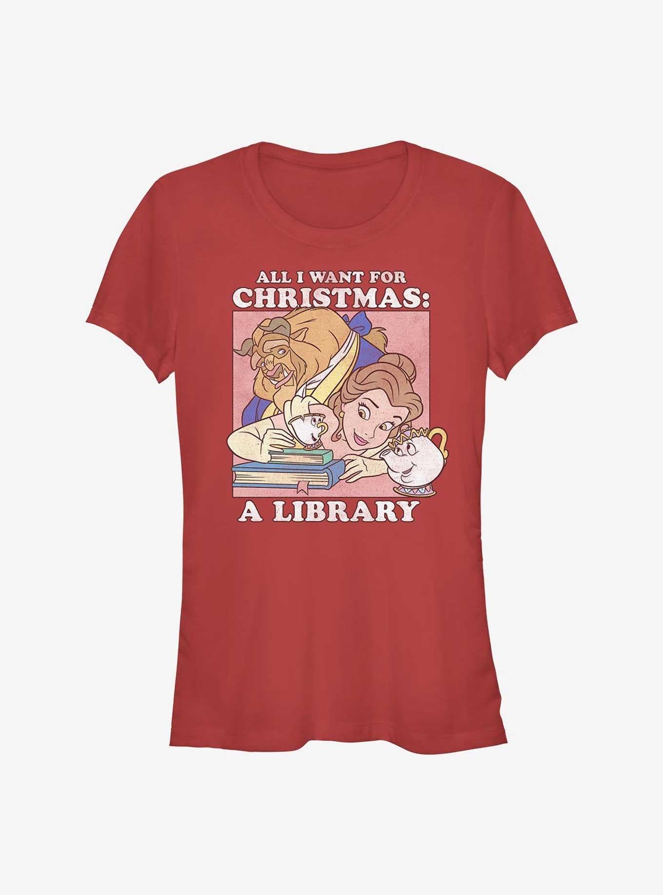 Disney Princess Belle All I Want For Christmas Girls TShirt T-Shirt | Top Trending Graphic | Perfect For Daily Wear