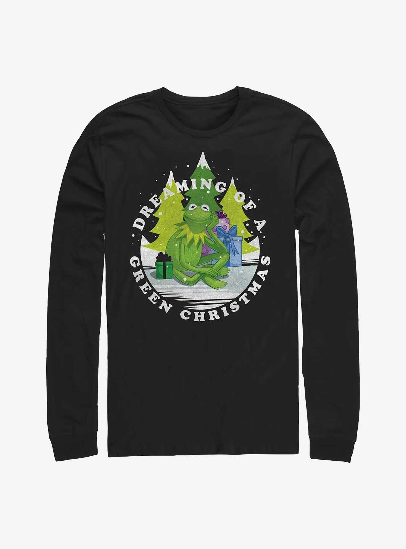 Disney The Muppets Green Christmas Long Sleeve TShirt T-Shirt | High-Quality Print | Top Pick For Gifting