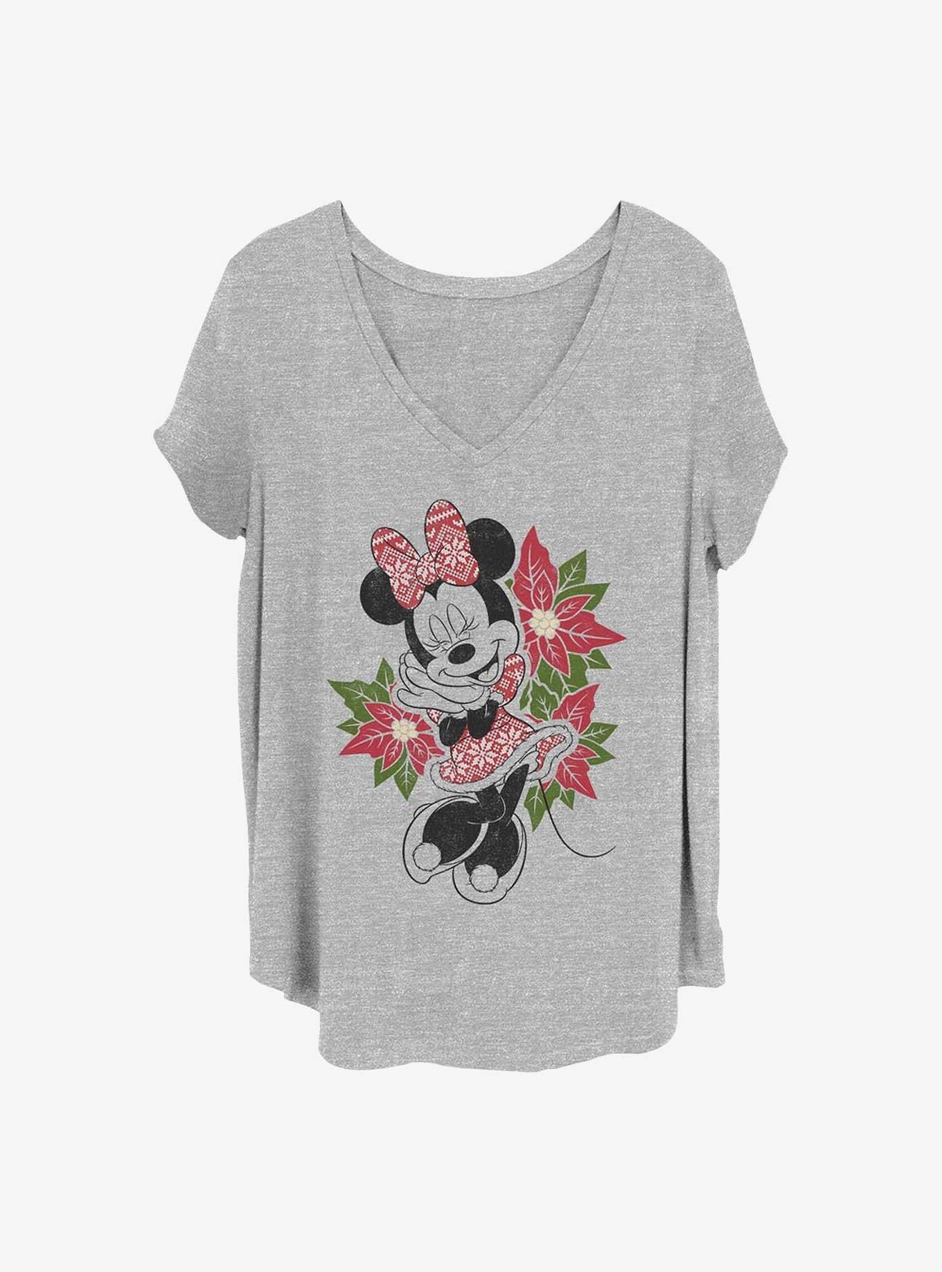 Disney Minnie Mouse Christmas Minnie Girls TShirt Plus Size T-Shirt | Cute Festive Style | Limited Christmas Style