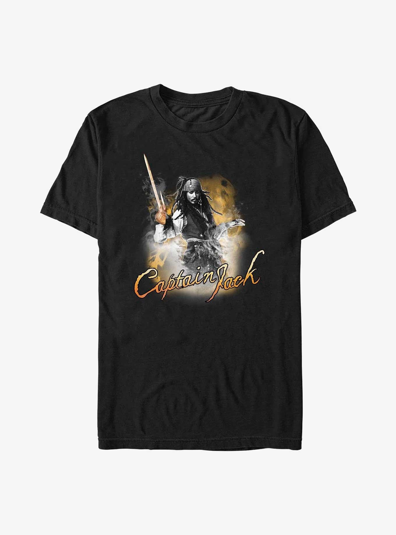 Disney Pirates of the Caribbean Captain Jack TShirt T-Shirt | Fan Favorite Artwork | Great For Christmas Season