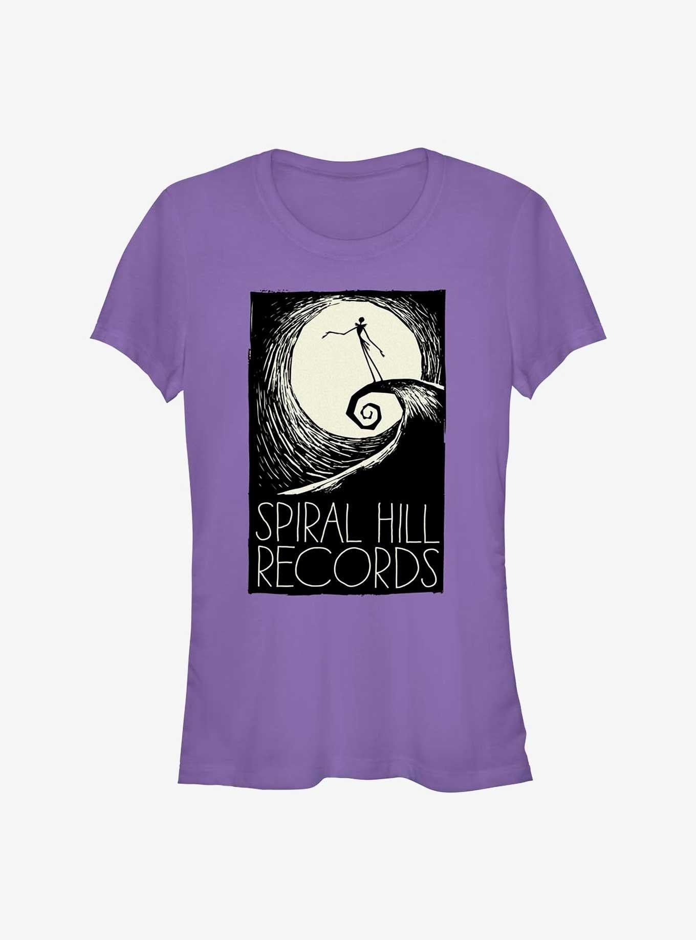 Disney The Nightmare Before Christmas Spiral Hill Records Girls TShirt T-Shirt | Seasonal Must-Have | Top Pick For Gifting