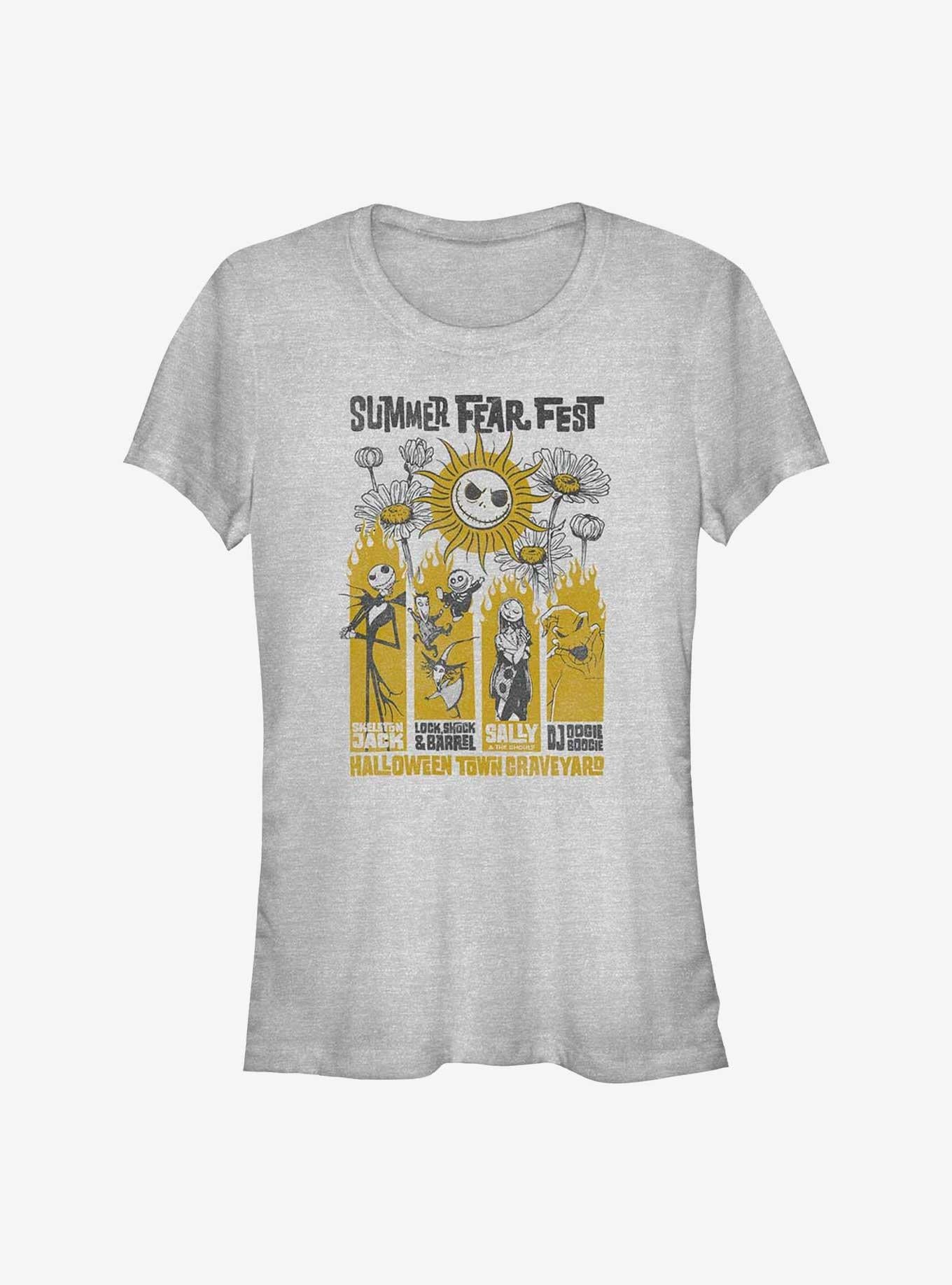 Disney The Nightmare Before Christmas Summer Fear Fest Poster Girls TShirt Poster | Holiday Edition | Perfect For Daily Wear