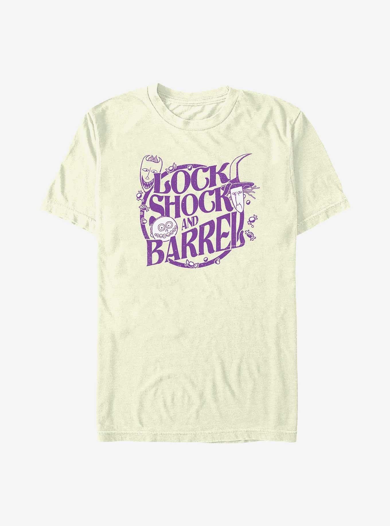Disney The Nightmare Before Christmas Lock Shock and Barrel TShirt T-Shirt | Cute Festive Style | Perfect For Daily Wear