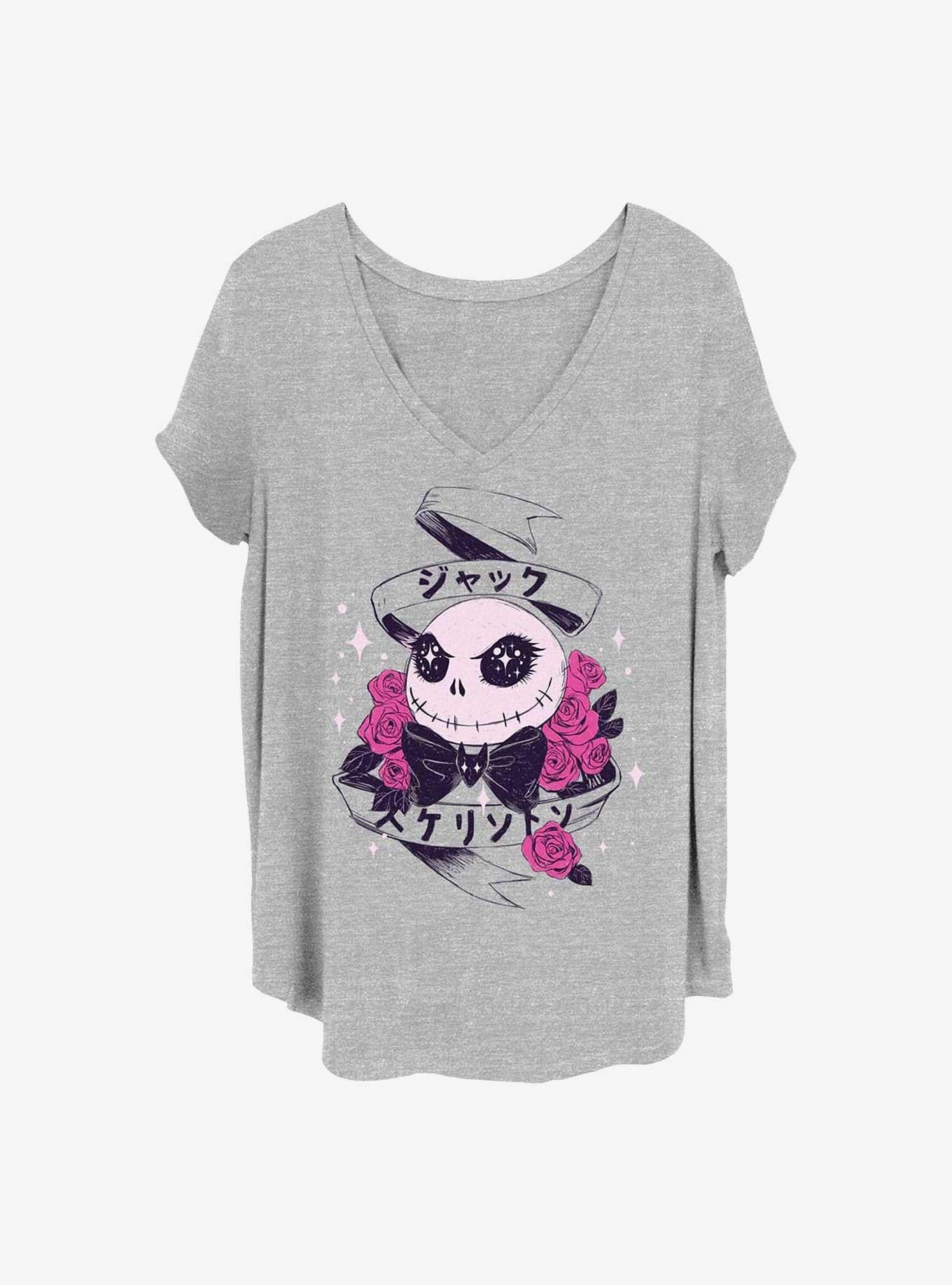 Disney The Nightmare Before Christmas Anime Eyes Jack Girls TShirt Plus Size T-Shirt | High-Quality Print | Limited Christmas Style