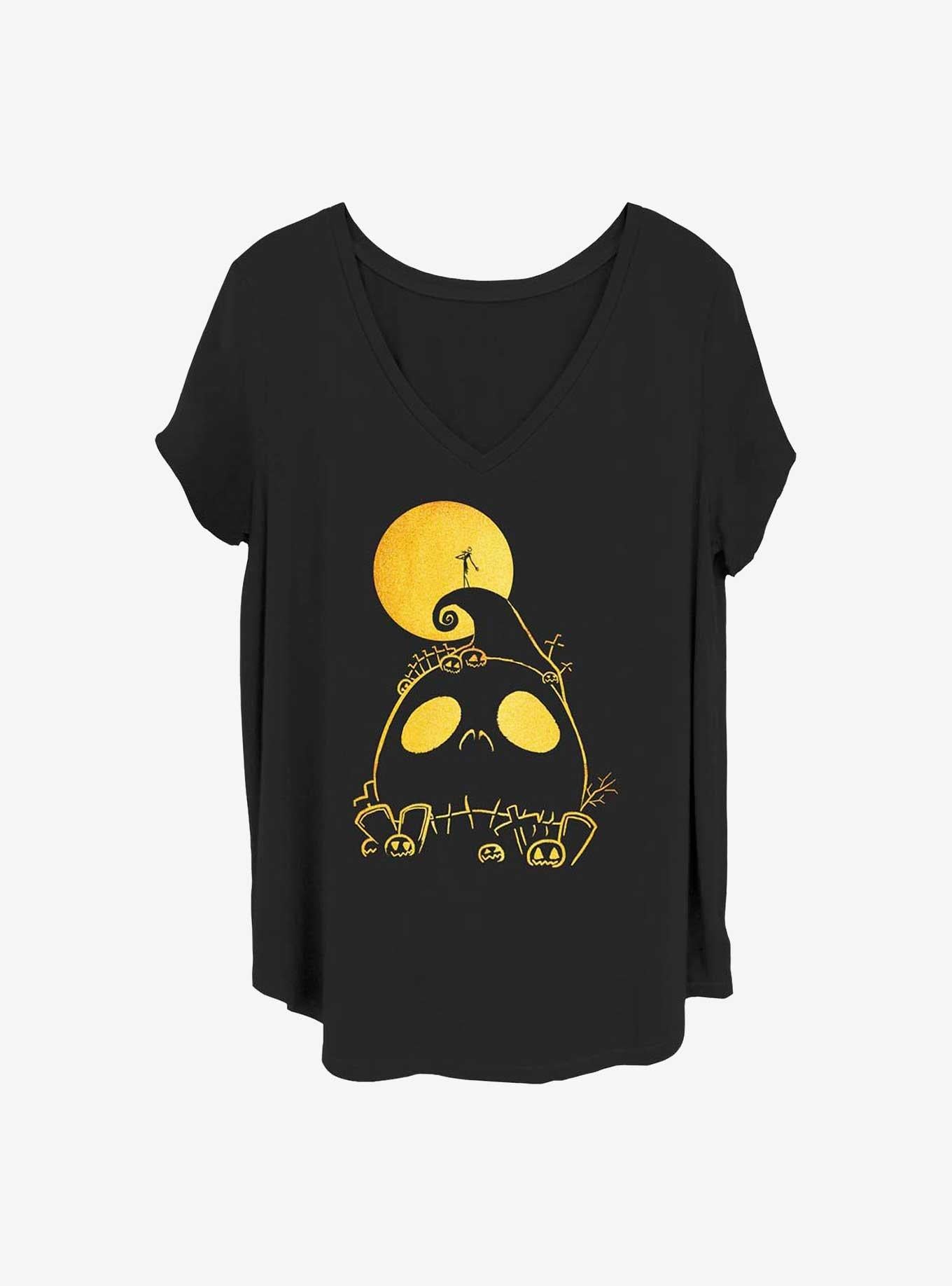 Disney The Nightmare Before Christmas Cemetery Girls TShirt Plus Size T-Shirt | Seasonal Must-Have | Perfect Holiday Gift