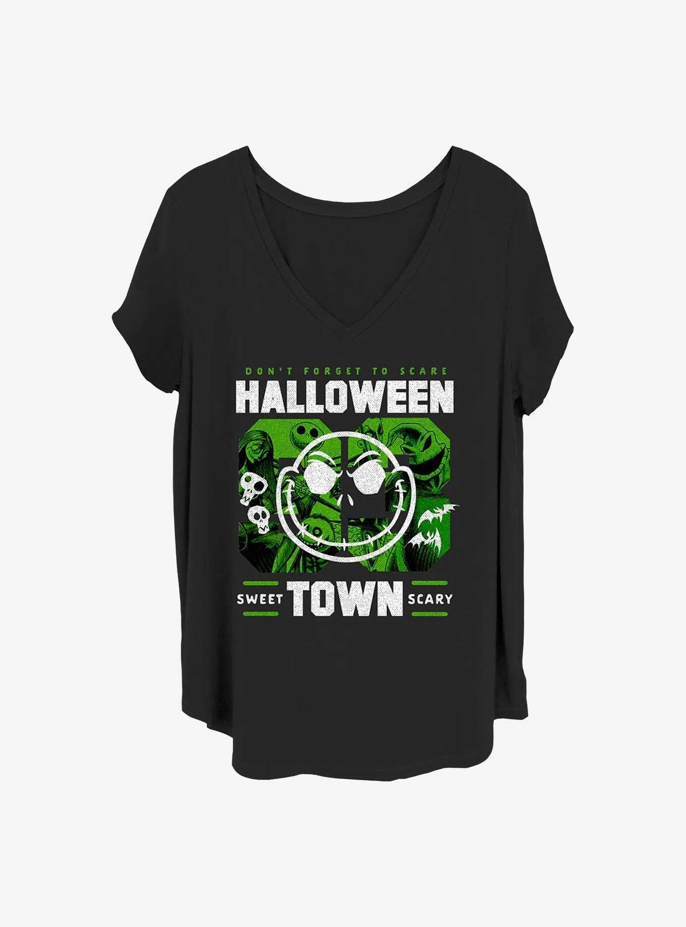 The Nightmare Before Christmas Halloweentown Collage Girls TShirt Plus Size T-Shirt | Seasonal Must-Have | Limited Christmas Style