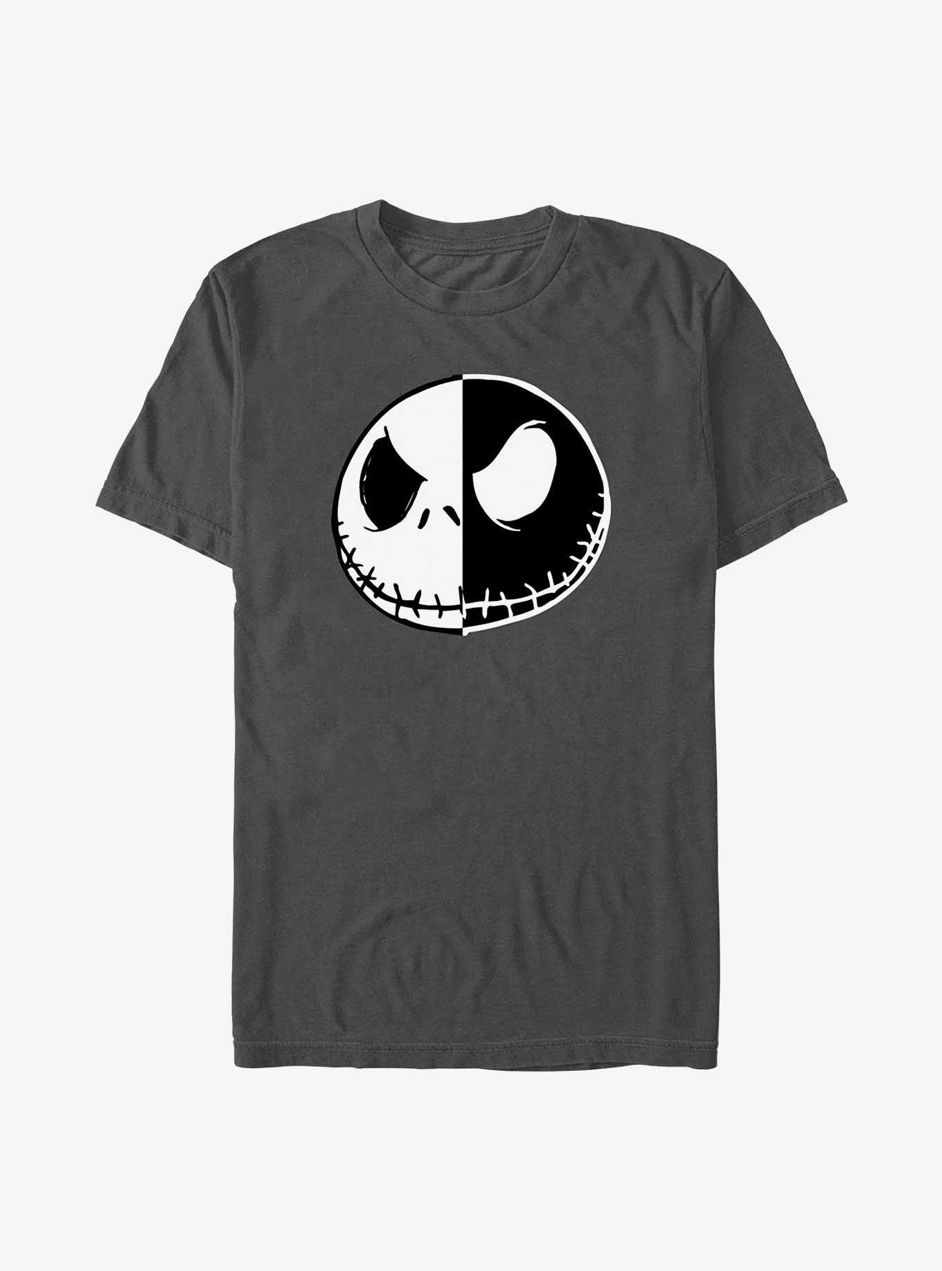 Disney The Nightmare Before Christmas Jack Face Inverse Split T-Shirt