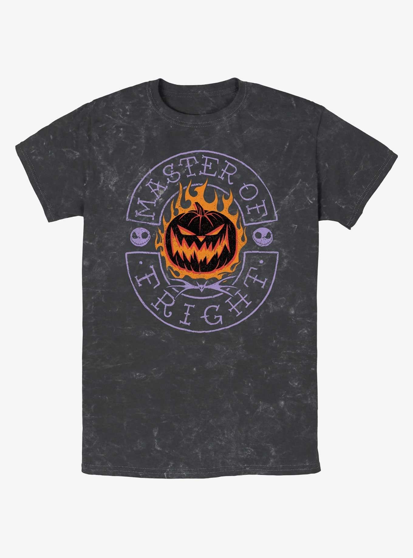 Disney The Nightmare Before Christmas Master of Fright Mineral Wash TShirt T-Shirt | High-Quality Print | Perfect Holiday Gift