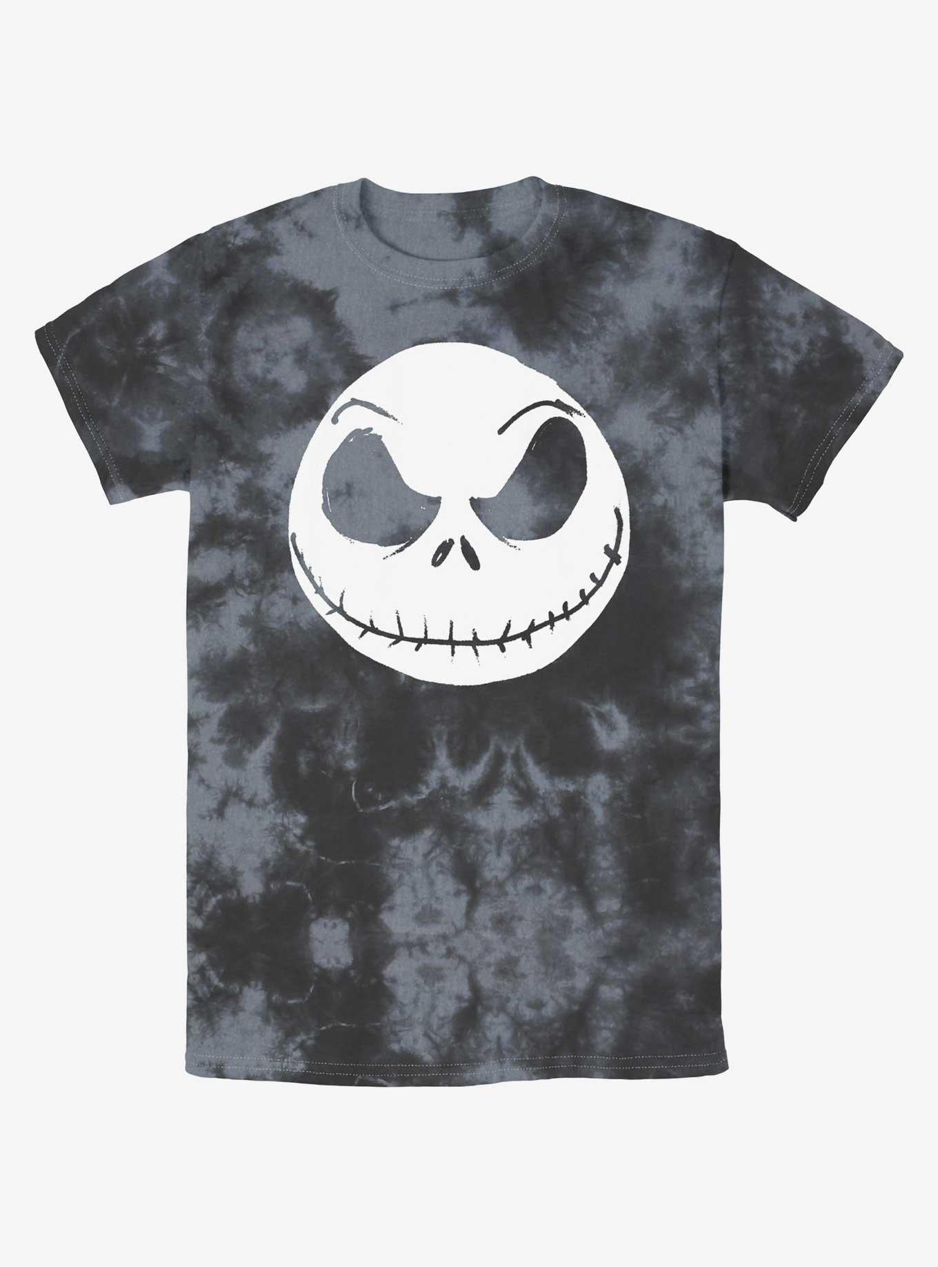 Disney The Nightmare Before Christmas Big Face Jack TieDye TShirt T-Shirt | Holiday Edition | Top Pick For Gifting