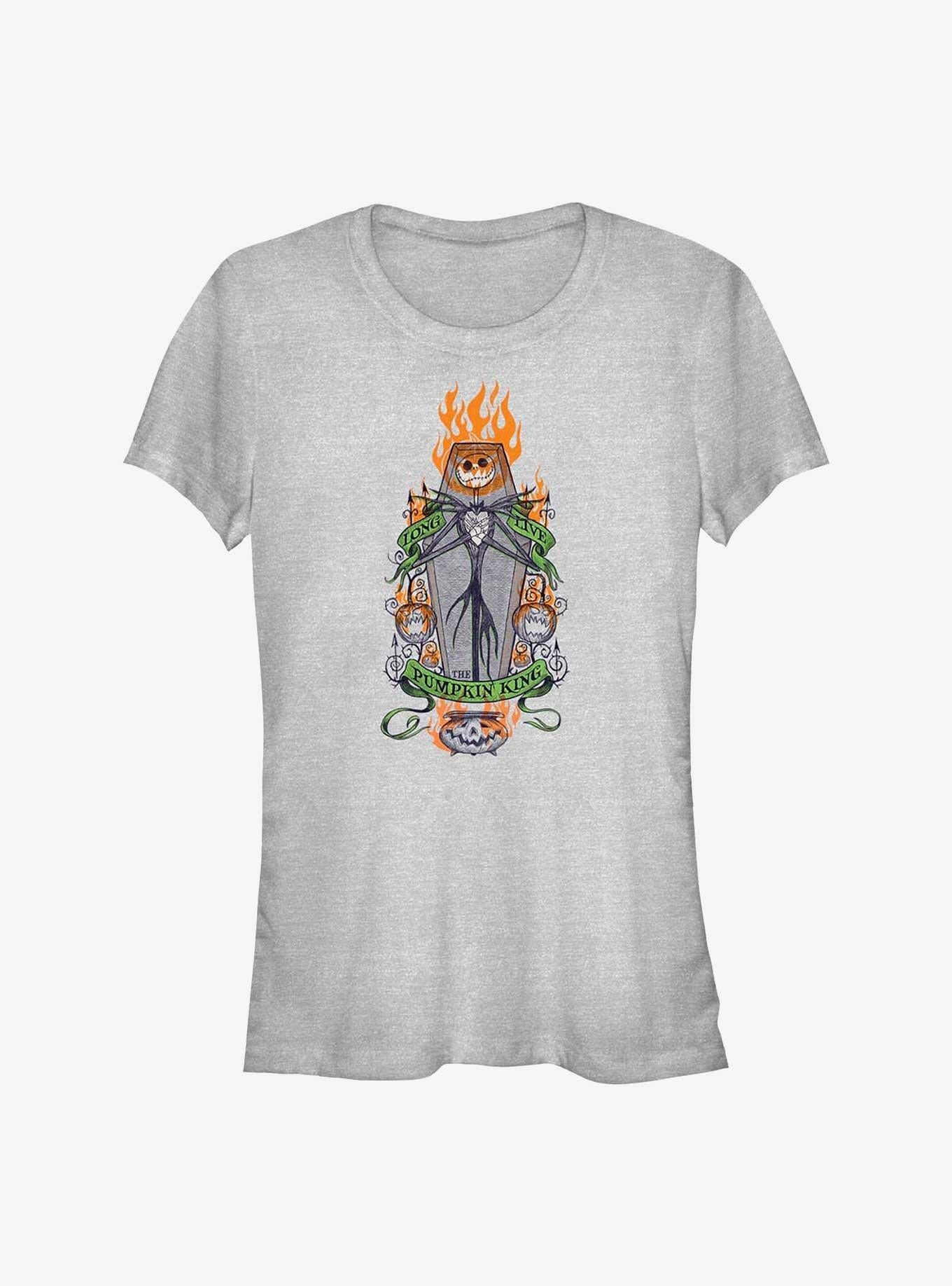 Disney The Nightmare Before Christmas Long Live Jack The Pumpkin King Girls T-Shirt