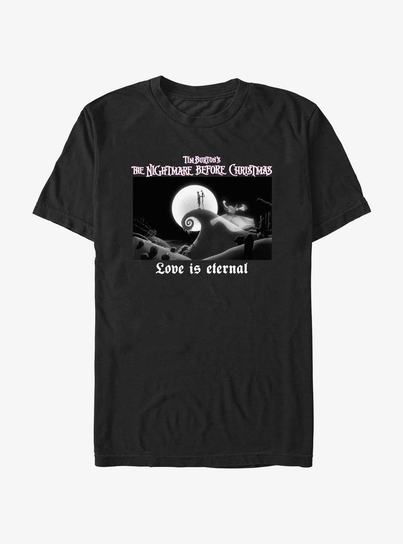 Disney The Nightmare Before Christmas Love Is Eternal Scene TShirt T-Shirt | Cute Festive Style | Trending Festive Apparel