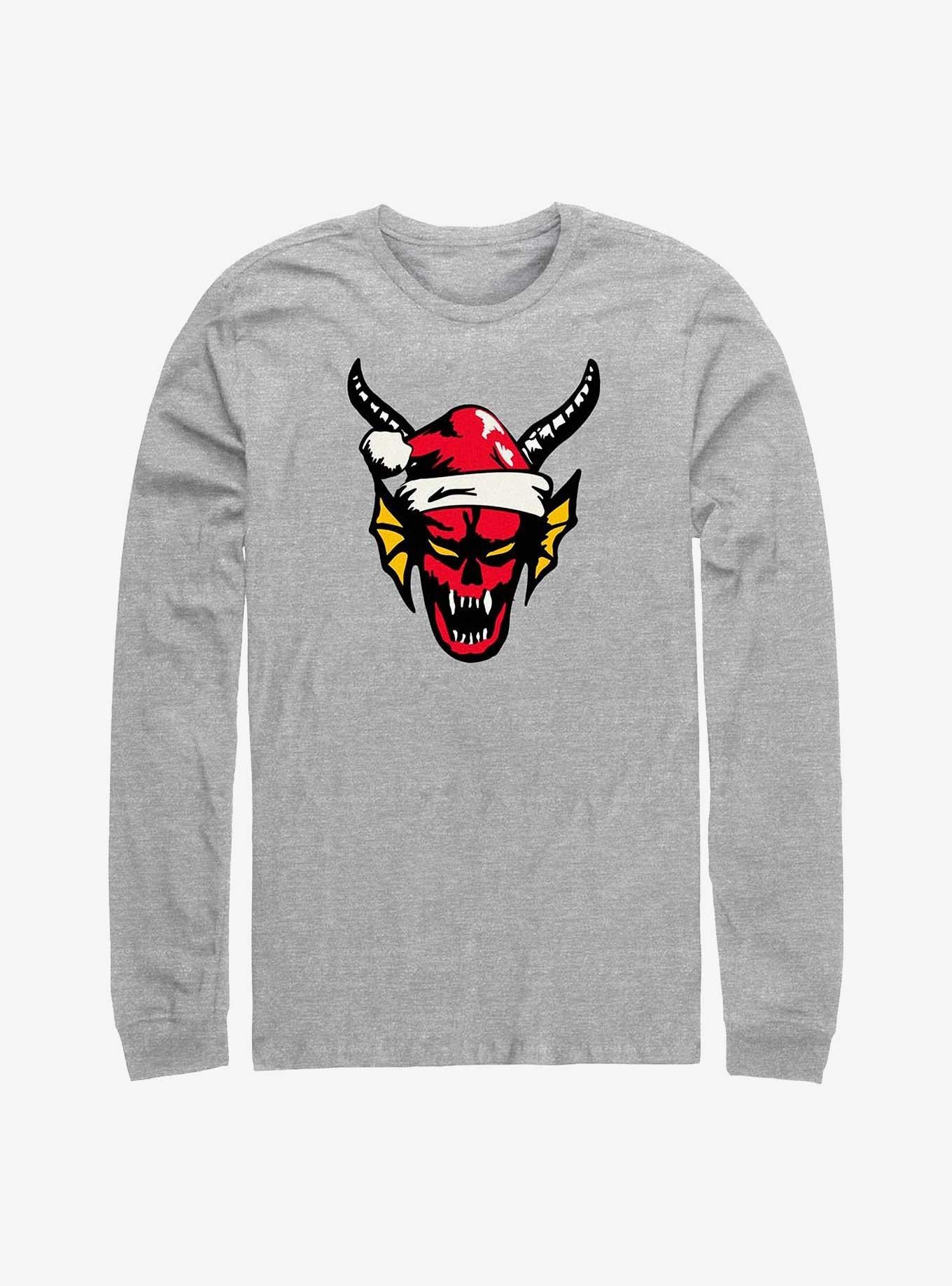 Stranger Things Hellfire Christmas Club LongSleeve TShirt T-Shirt | Top Trending Graphic | Trending Festive Apparel