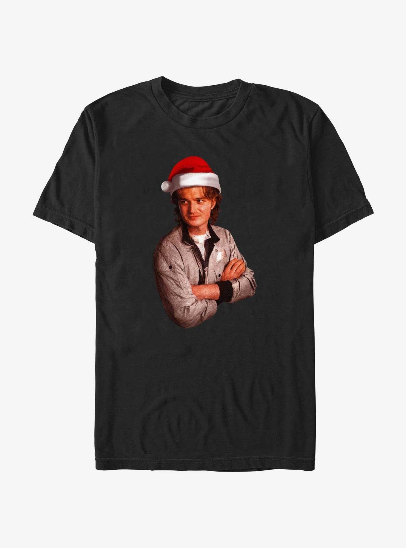Stranger Things Santa Steve T-shirt | Trendy Graphic Tee | Casual Unisex T-shirt