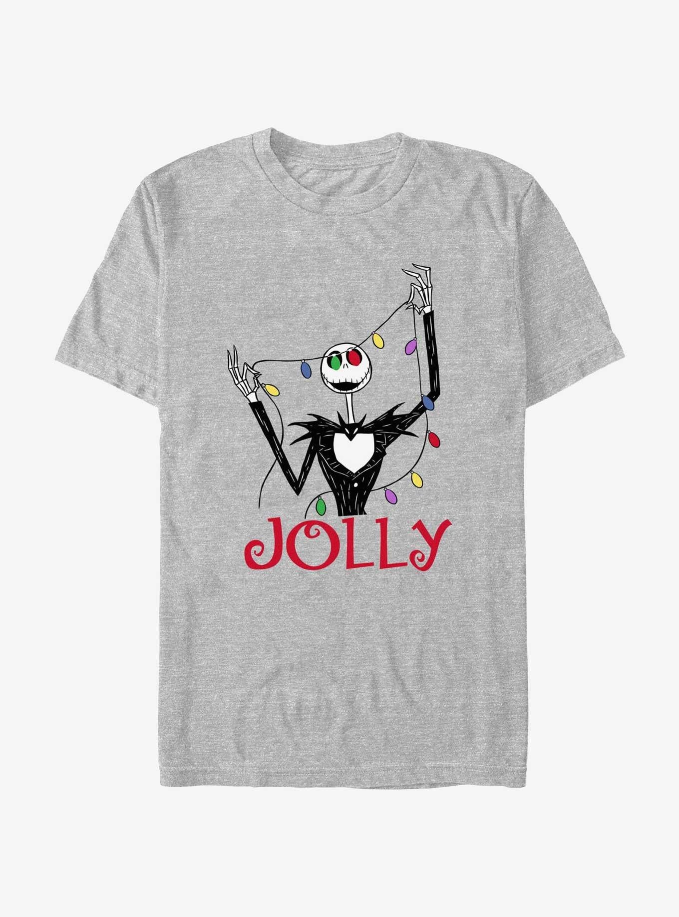 Disney The Nightmare Before Christmas Jack Jolly Lights TShirt T-Shirt | Cute Festive Style | Perfect Holiday Gift