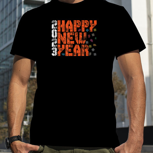 2023 Happy New Year Grunge Style T Shirt B0BNP8P142