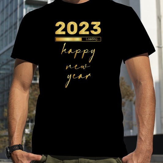 2023 Loading Happy New Year T Shirt B0BNP75Q6M