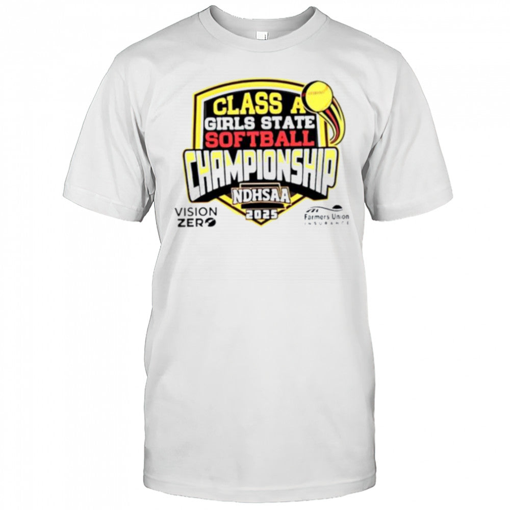 2025 NDHSAA Class A Girls State Softball Championship shirt