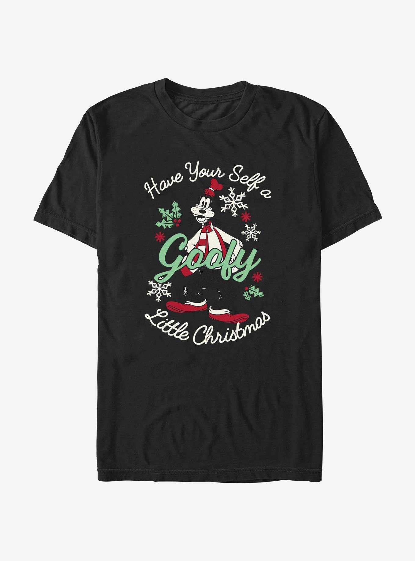 Disney Goofy Little Christmas Black TShirt T-Shirt | Best-Selling Design | Limited Christmas Style