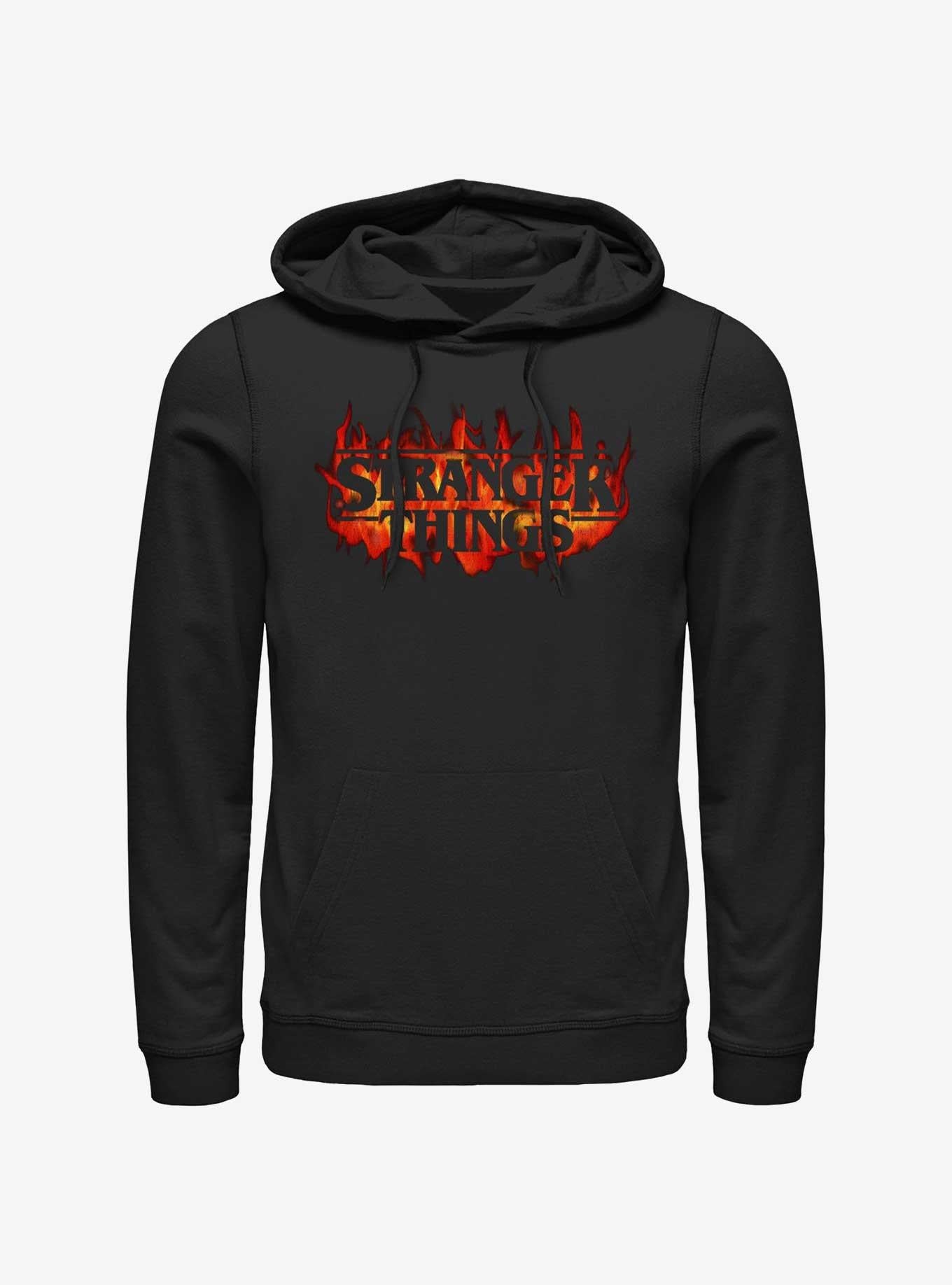 Stranger Things Fire Logo Hoodie