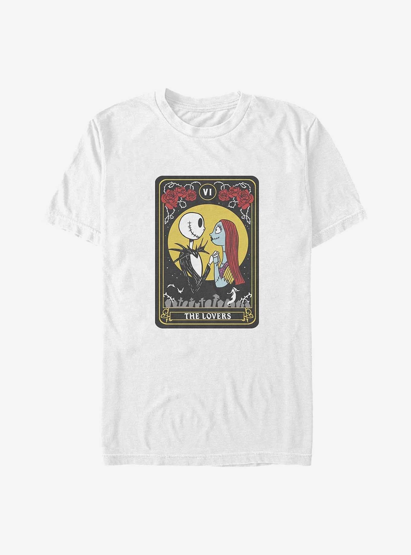 The Nightmare Before Christmas Jack Sally The Lovers Tarot Big Tall TShirt T-Shirt | Cute Festive Style | Top Pick For Gifting